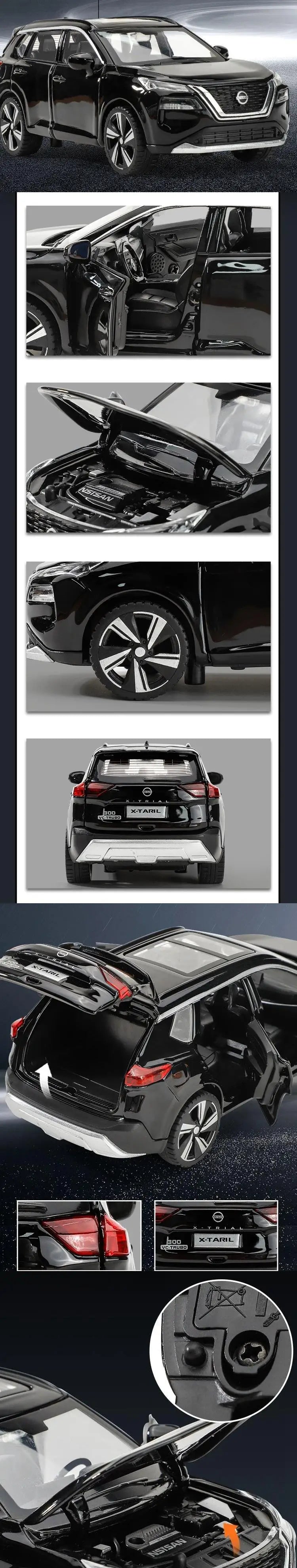 Diecast Toy Car Model 1:32 Scale SUV with Sound & Light