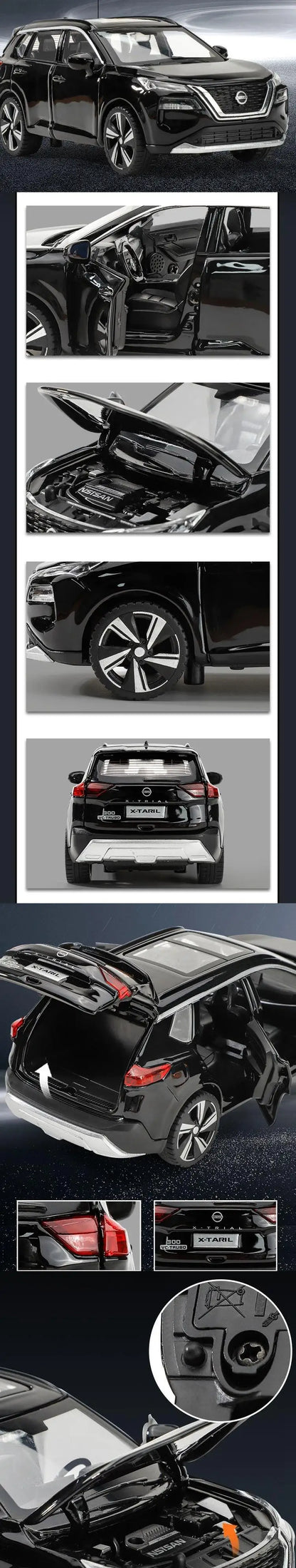 Diecast Toy Car Model 1:32 Scale SUV with Sound & Light
