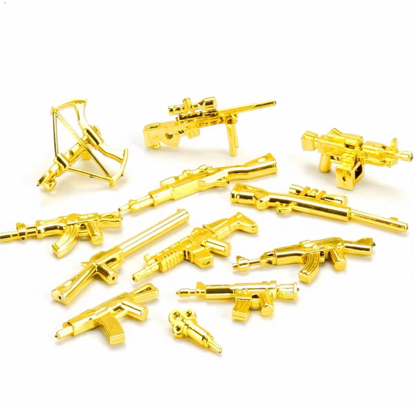Mr Gold Building Block Figure Chrome Gold Minifigure