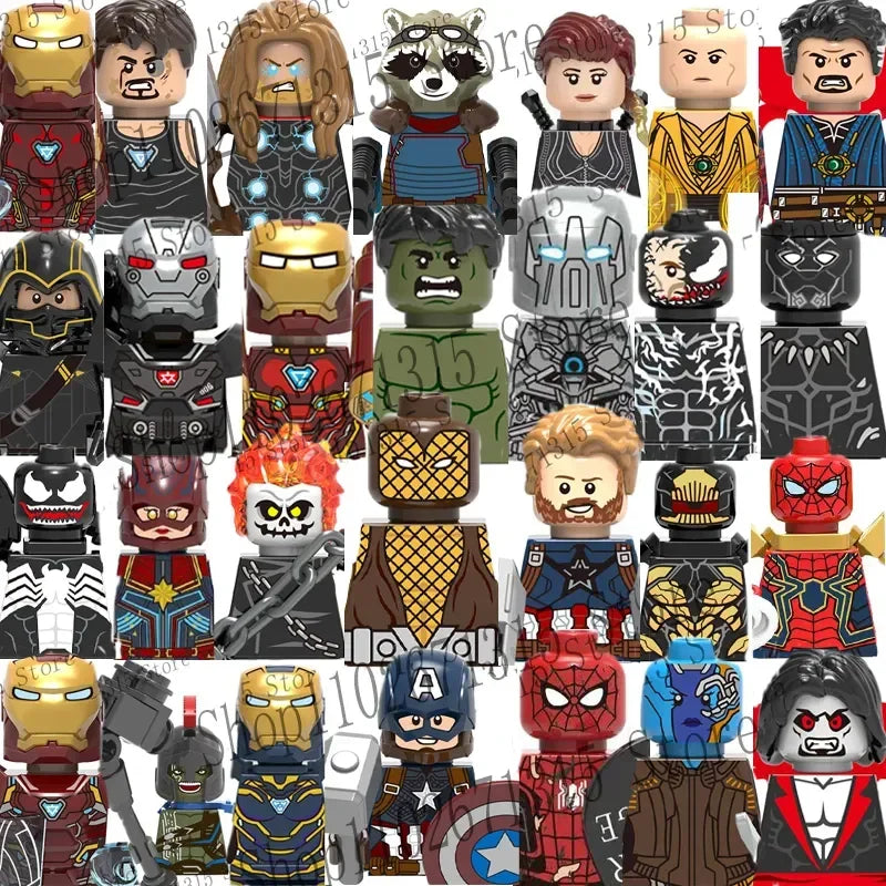 Marvel Avengers Building Block Figures Superhero Bricks