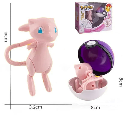 Pokémon Figure Toy Deform Poke ball Action Figure Set