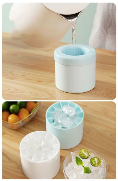 Silicone Ice Cube Mold Round DIY Ice Maker Cup