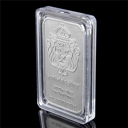 1 Troy Ounce Silver Bar with Display Case Collectible