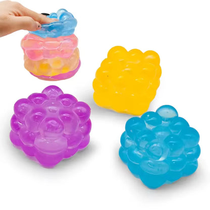Stress Relief Squeeze Toy – 3D Sensory Decompression Cube