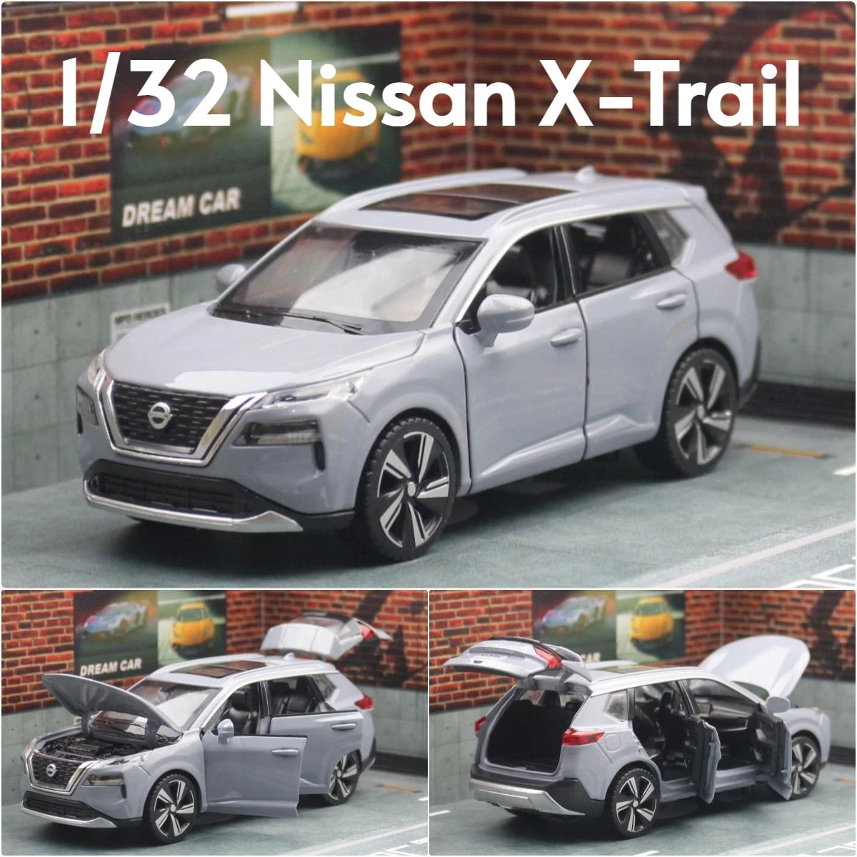 Diecast Toy Car Model 1:32 Scale SUV with Sound & Light