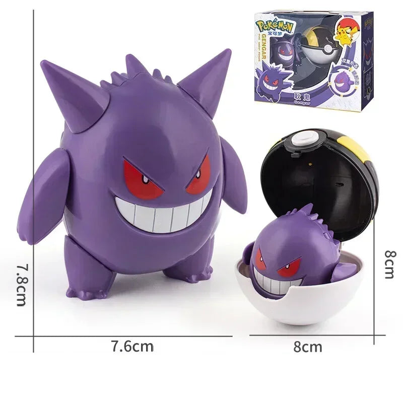 Pokémon Figure Toy Deform Poke ball Action Figure Set