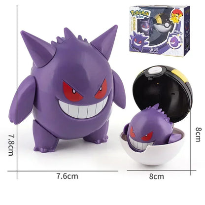 Pokémon Figure Toy Deform Poke ball Action Figure Set