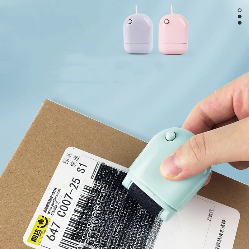 Privacy Protection Stamp Roller for Covering Personal Information