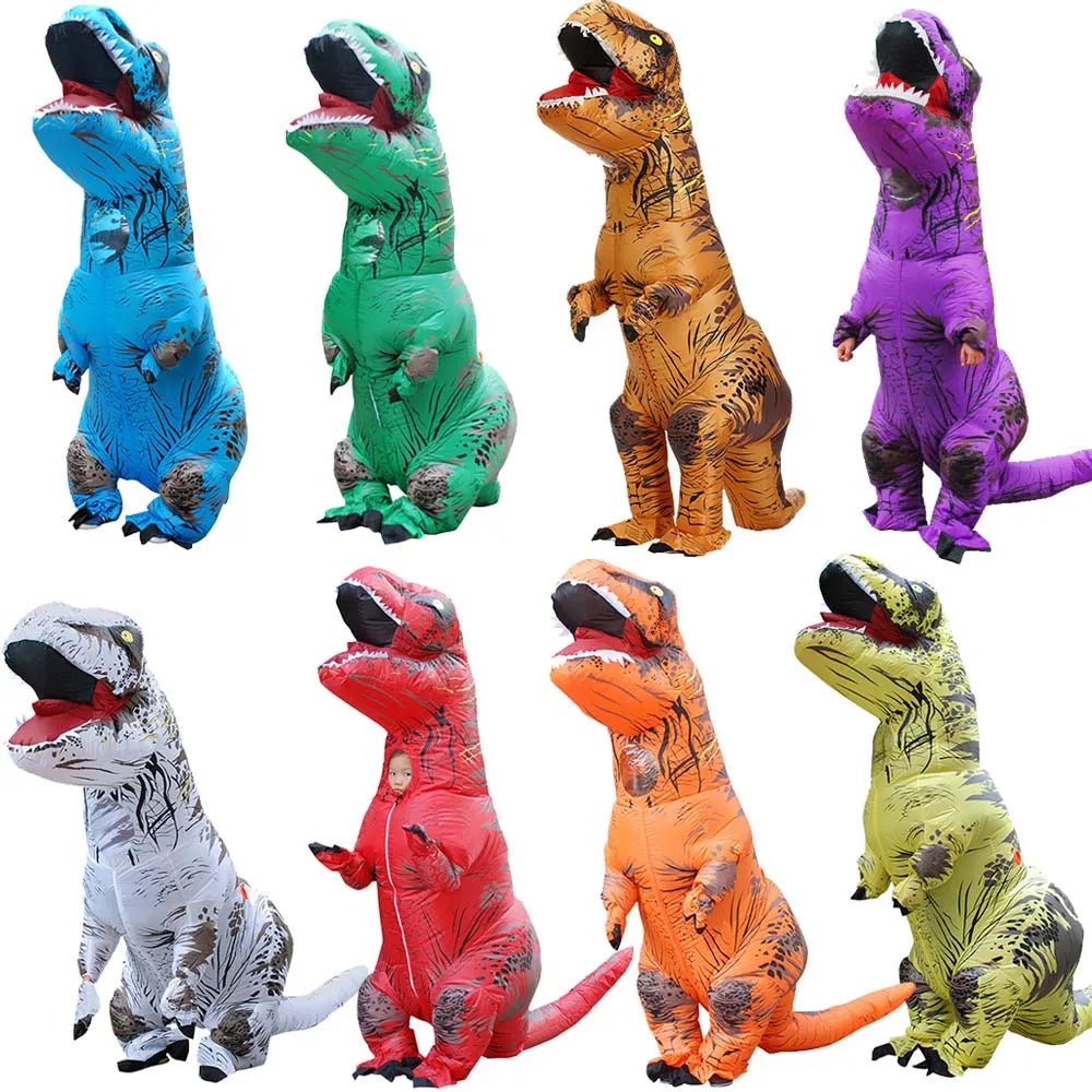 Inflatable T-Rex Costume Funny Dinosaur Halloween Suit