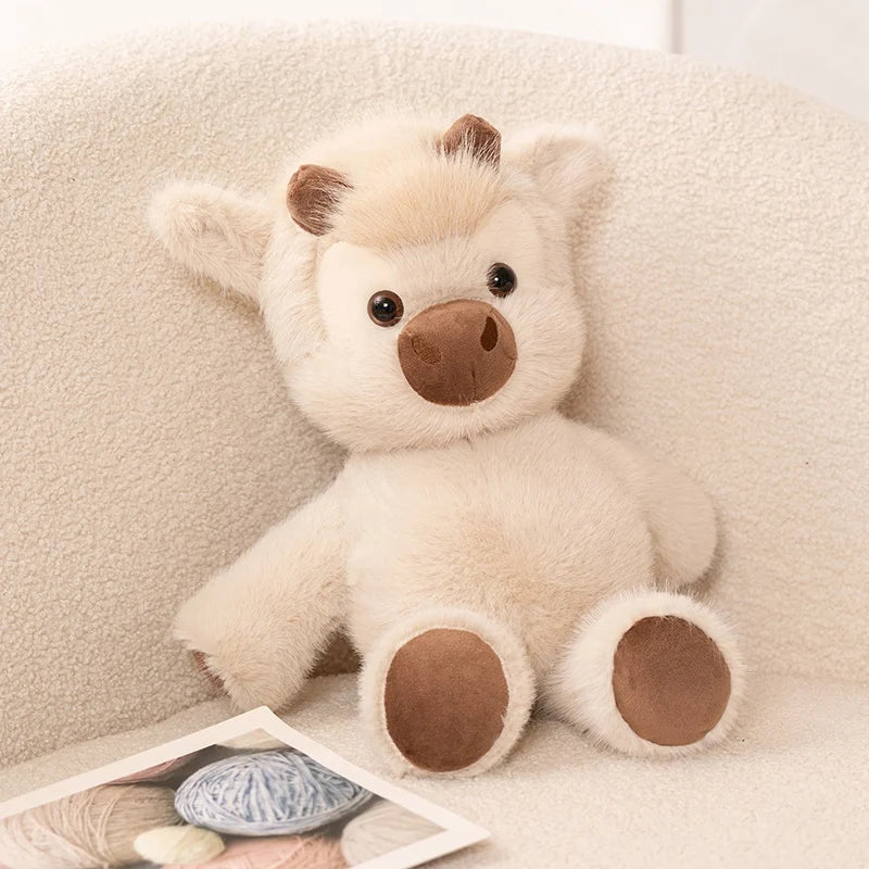Highland Cow Plush Toy Soft Fluffy Stuffed Toy