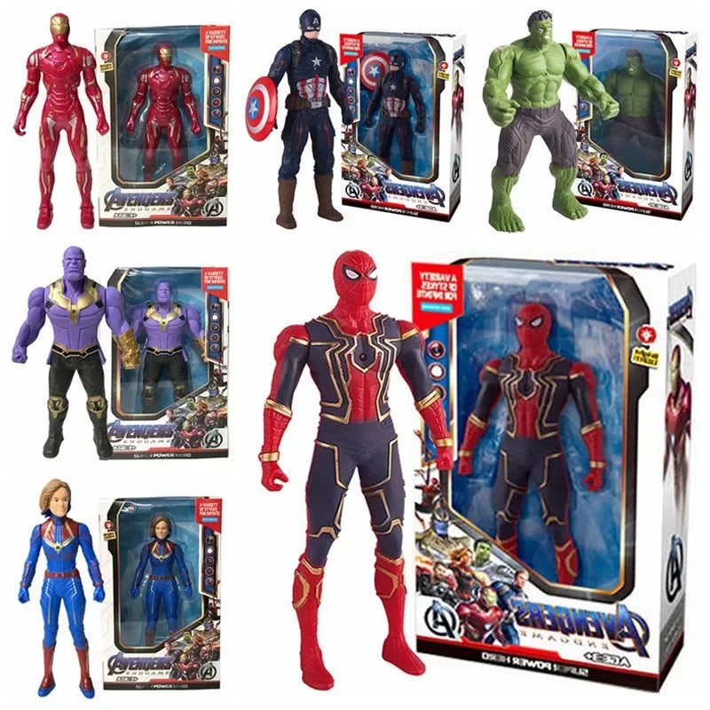 Superhero Action Figure 17cm Luminous Collectible Model Toy