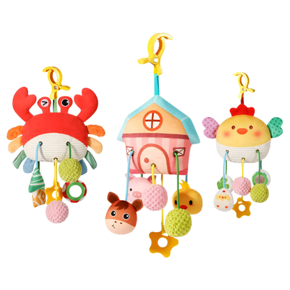 Baby Crib Hanging Toy Pull String Sensory Pendant